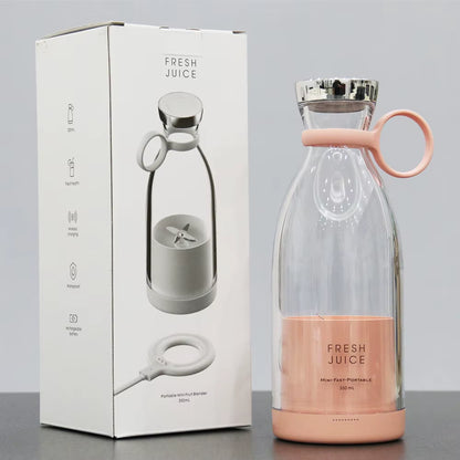 Kitchen Electric Mini Mixer Professional Shaker Bottle Fresh Juice Cup Rechargeable Household Smoothie Blender Portable